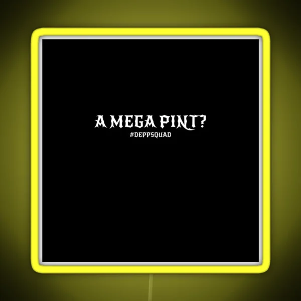 Mega Pint Johnny Depp Trial 2022 Depp Fan RGB Neon Sign
