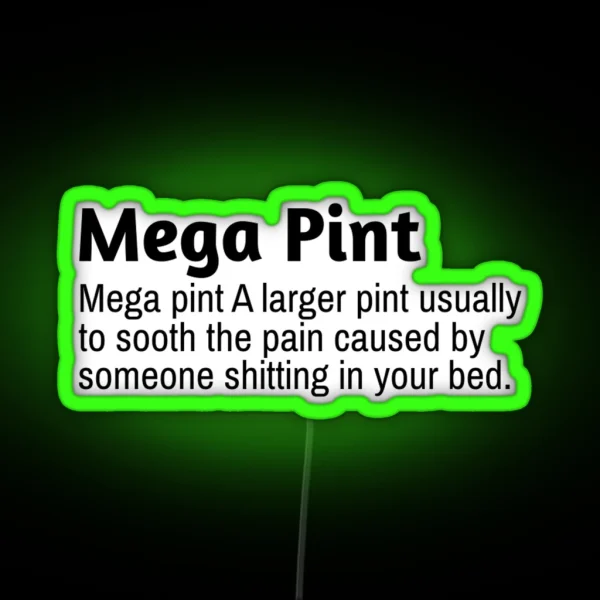 MEGA PINT JOHNNY RGB Neon Sign
