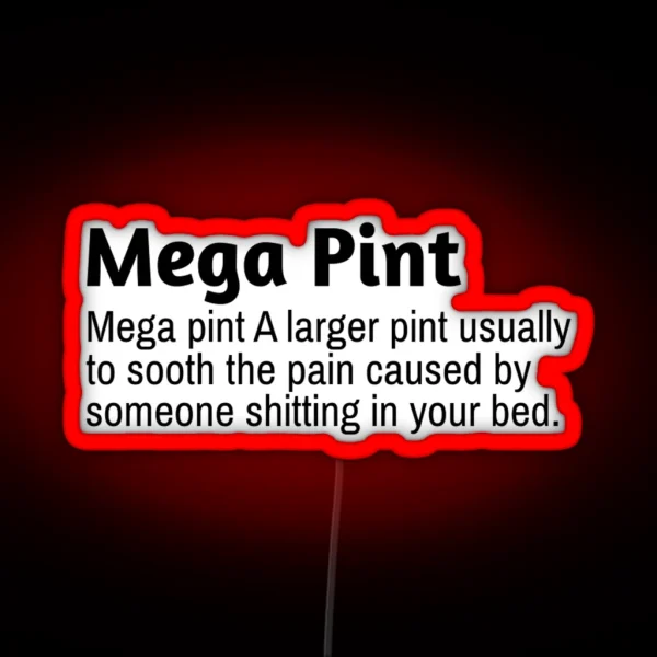 MEGA PINT JOHNNY RGB Neon Sign