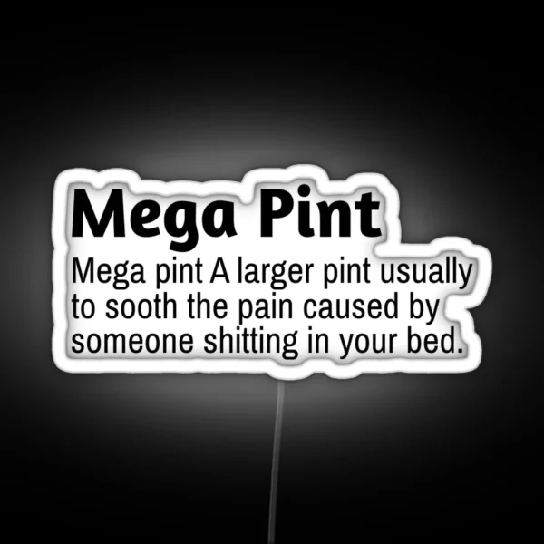 MEGA PINT JOHNNY RGB Neon Sign