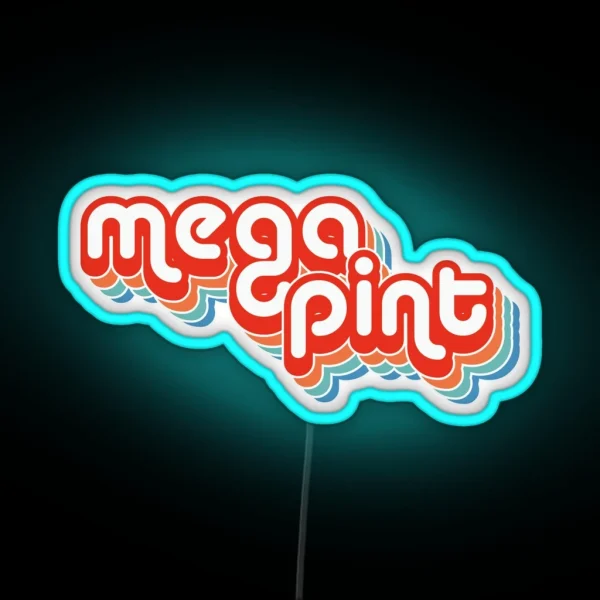 Mega Pint Of Red Wine Johnny Depp Hearsay Led RGB Neon Sign
