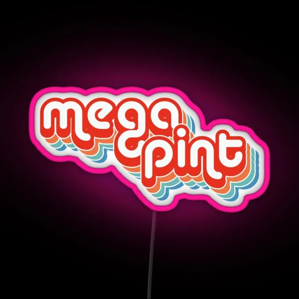 Mega Pint Of Red Wine Johnny Depp Hearsay Led RGB Neon Sign