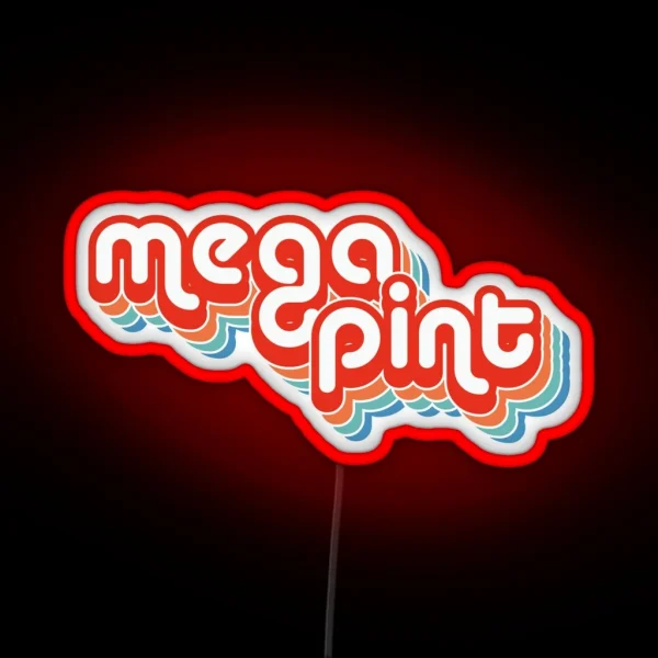 Mega Pint Of Red Wine Johnny Depp Hearsay Led RGB Neon Sign