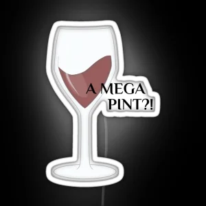 Mega Pint Of Red Wine RGB Neon Sign