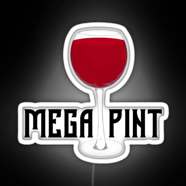 Mega Pint Of Red Wine RGB Neon Sign