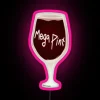 Large scale digital RGB LED wine bar pub decor signage