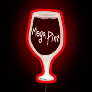 Mega Pint Of Wine RGB Neon Sign