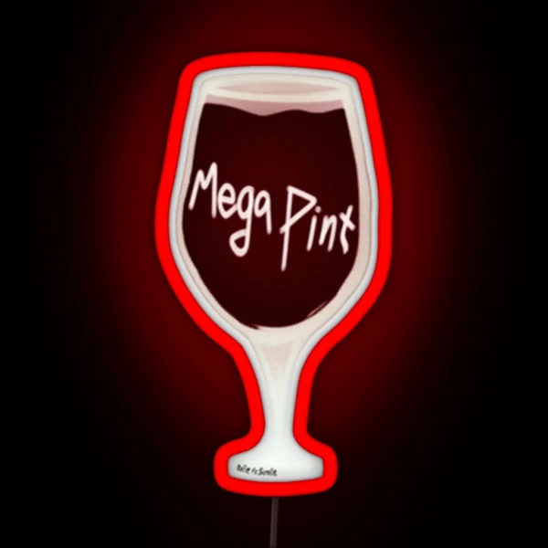 Mega Pint Of Wine RGB Neon Sign