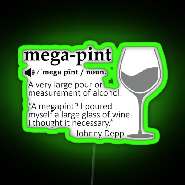 Mega Pint RGB Neon Sign