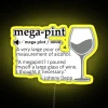 RGB LED Canvas Sign with Vibrant Mega Pint Neon Color Display