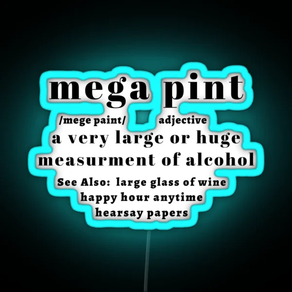 Mega Pint RGB Neon Sign