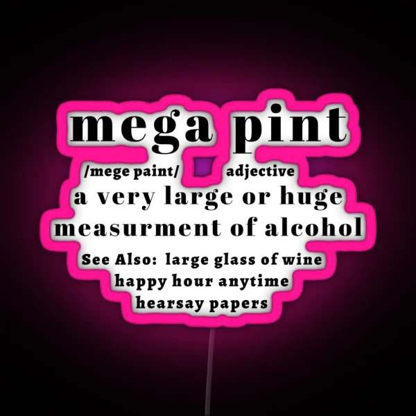 Mega Pint RGB Neon Sign