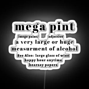 Mega Pint RGB Neon Sign