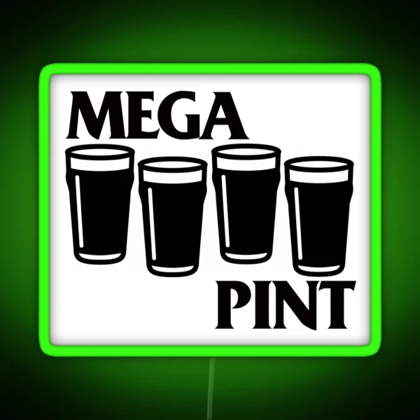 Mega Pint RGB Neon Sign