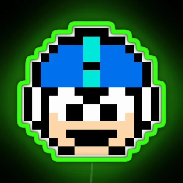 Megaman 1 Up RGB Neon Sign
