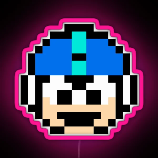 Megaman 1 Up RGB Neon Sign