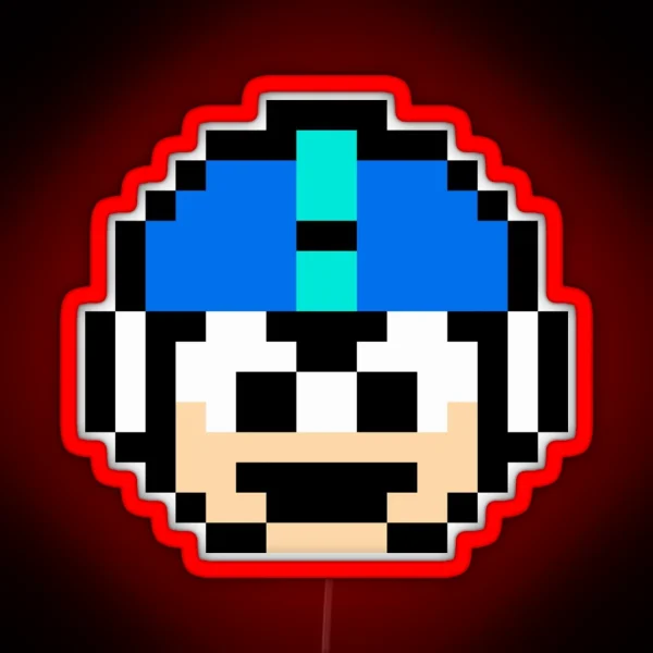 Megaman 1 Up RGB Neon Sign