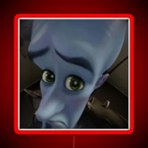 Megamind Eyebrow Meme RGB Neon Sign