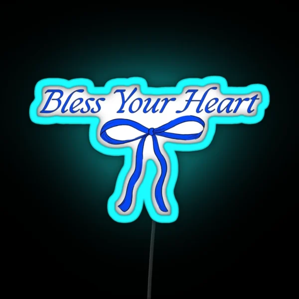 Megan Moroney Bless Your Heart RGB Neon Sign