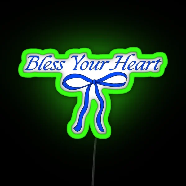 Megan Moroney Bless Your Heart RGB Neon Sign