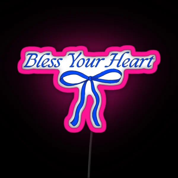 Megan Moroney Bless Your Heart RGB Neon Sign