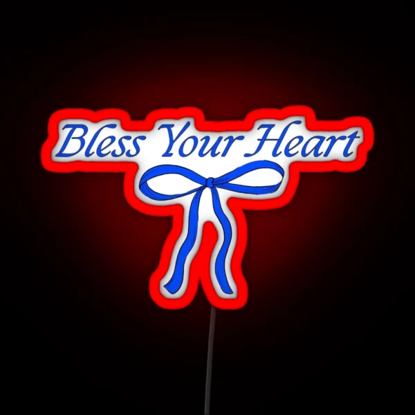 Megan Moroney Bless Your Heart RGB Neon Sign