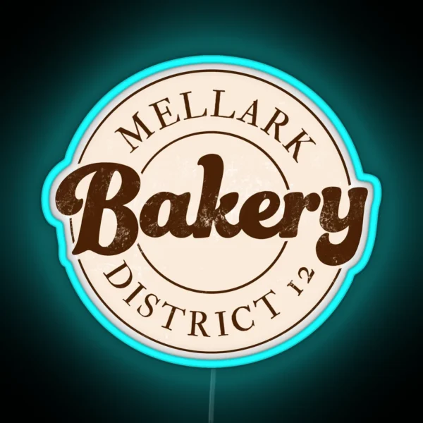 Mellark Bakery District 12 RGB Neon Sign