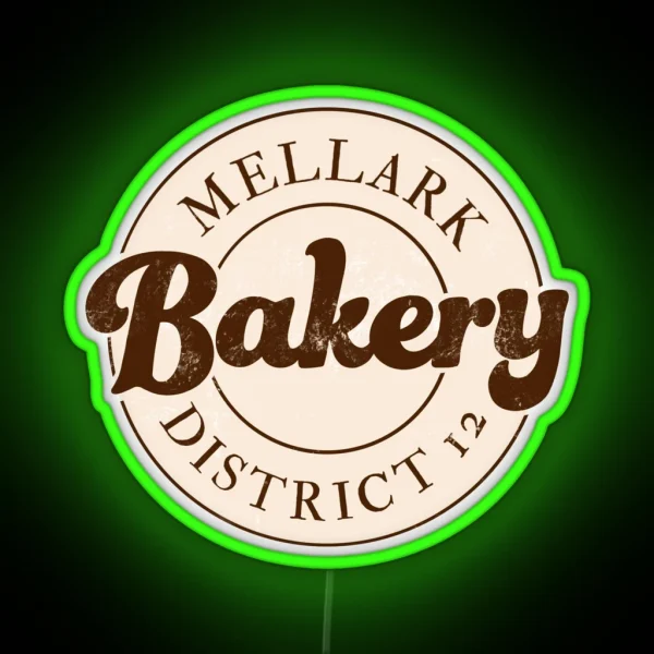 Mellark Bakery District 12 RGB Neon Sign
