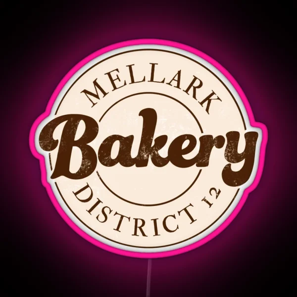 Mellark Bakery District 12 RGB Neon Sign