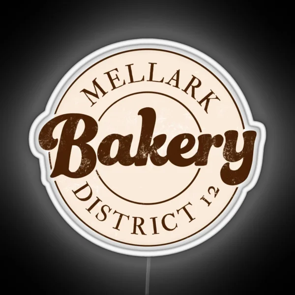 Mellark Bakery District 12 RGB Neon Sign