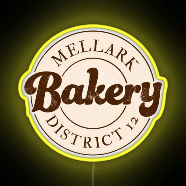 Mellark Bakery District 12 RGB Neon Sign