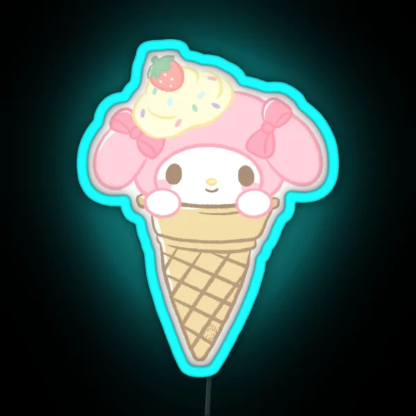 Melody Icecream RGB Neon Sign