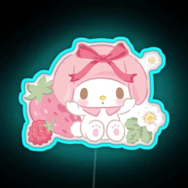 Melody Strawberry RGB Neon Sign