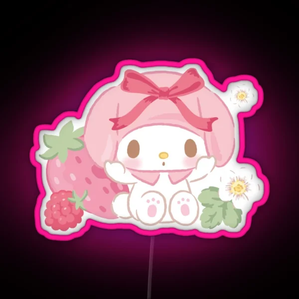 Melody Strawberry RGB Neon Sign