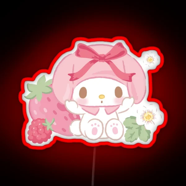 Melody Strawberry RGB Neon Sign