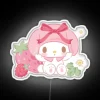 Vibrant Melody Strawberry Neon Sign adds Retro Pop Color to Space