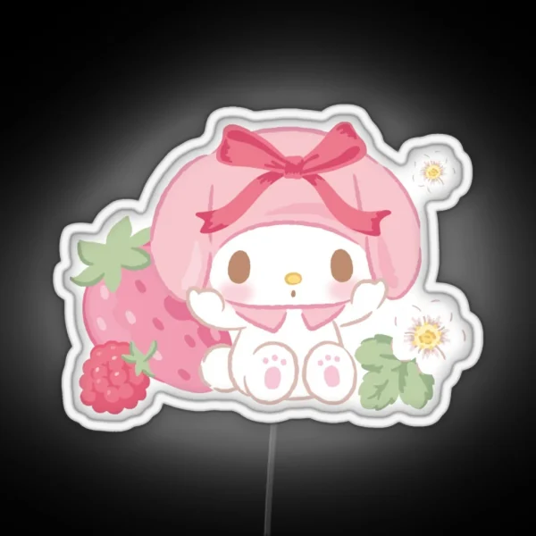 Melody Strawberry RGB Neon Sign