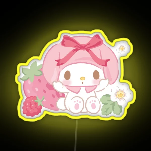 Melody Strawberry RGB Neon Sign