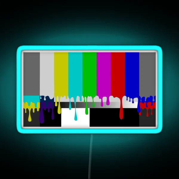 Melting Colorbars RGB Neon Sign