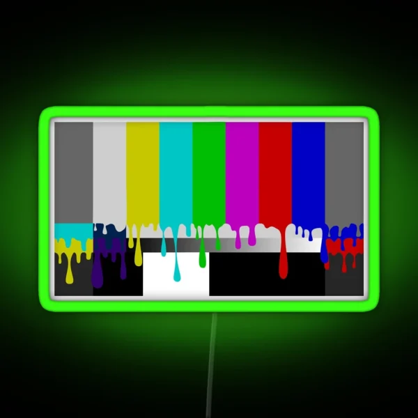 Melting Colorbars RGB Neon Sign