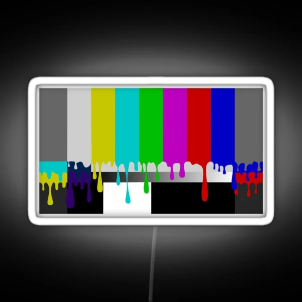 Melting Colorbars RGB Neon Sign