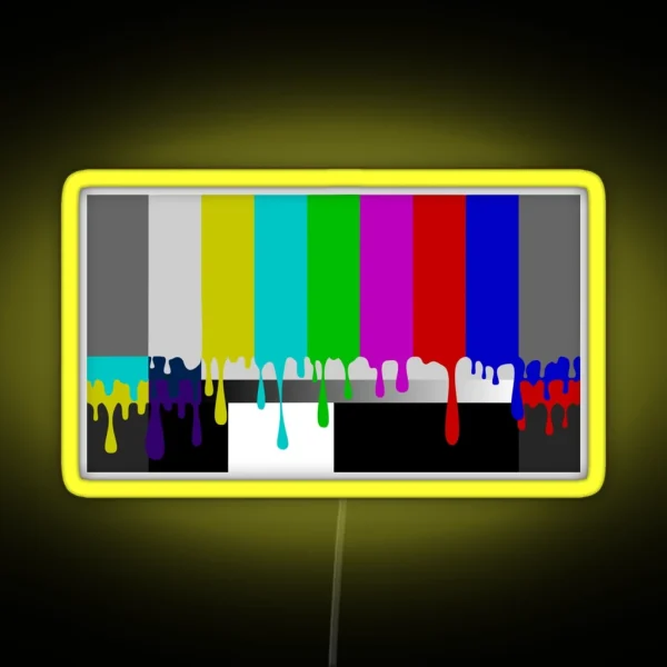 Melting Colorbars RGB Neon Sign