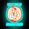 Neon Welder Sign: Vibrant Melting Stuff Illumination with Color Changing Effects