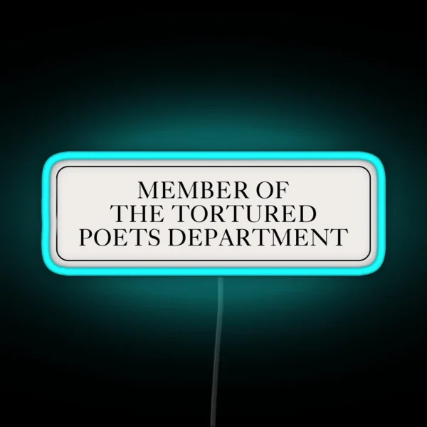 Member Of The Tortured Poets Department Sign RGB Neon Sign
