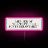 RGB LED neon sign for member of tortured poets department office decor
