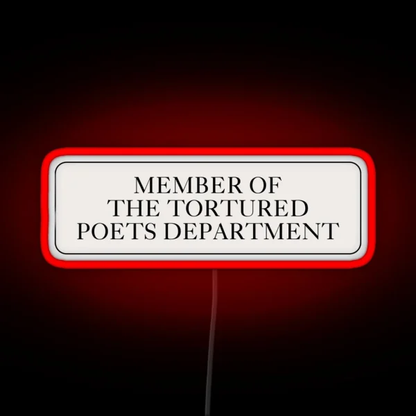 Member Of The Tortured Poets Department Sign RGB Neon Sign