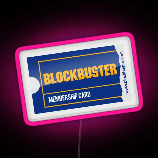 Membership Card RGB Neon Sign