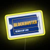 Modern LED membership card display with colorful RGB neon lighting effect