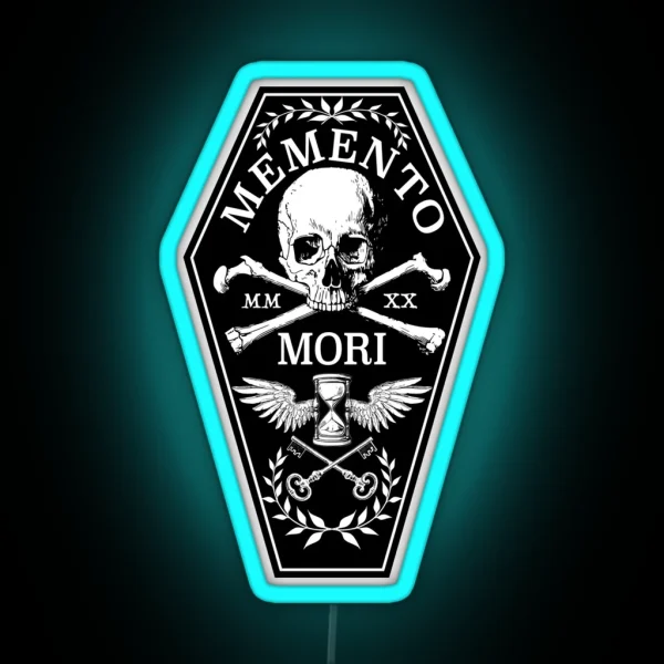 Memento Mori RGB Neon Sign
