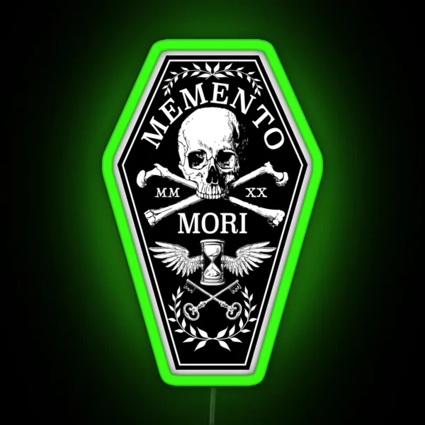 Memento Mori RGB Neon Sign